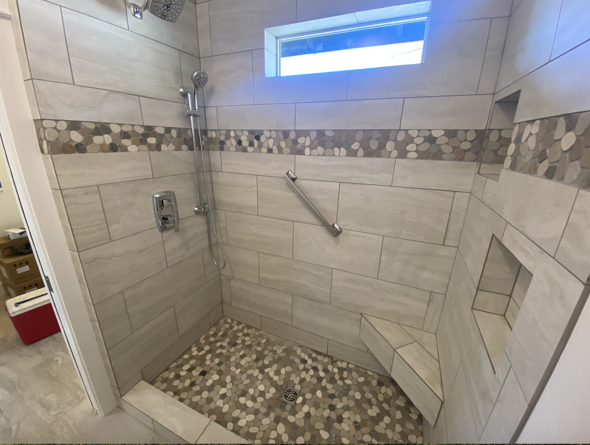 Custom tile shower bathroom remodel in Bend, OR